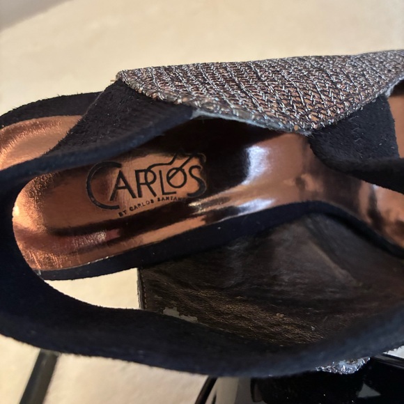 Carlos Santana Metallic Strap Stilettos Size 6M - Picture 8 of 8